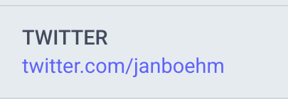 Screenshot (Ausschnitt) Twitter-Link in Böhmis Bio